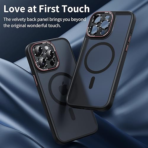 Miniatura 6 de Funda para iPhone 15 Pro Max con protección integrada de lente de cámara, compatible con MagSafe probada contra caídas de grado militar Funda