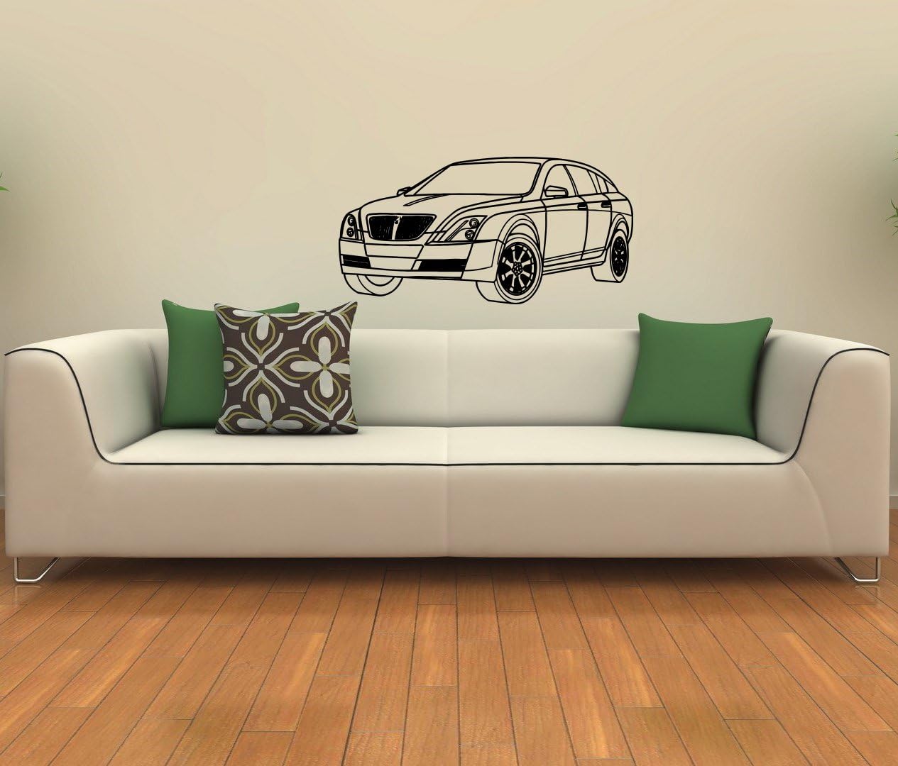 Wall Vinyl Decals Sports Car Powerful Fast Race Muscle Racing Auto Sticker for Garage Art Home Interior Decor Murals Design Window Graphic Bedroom Kids Boy Room Living Room (4474)