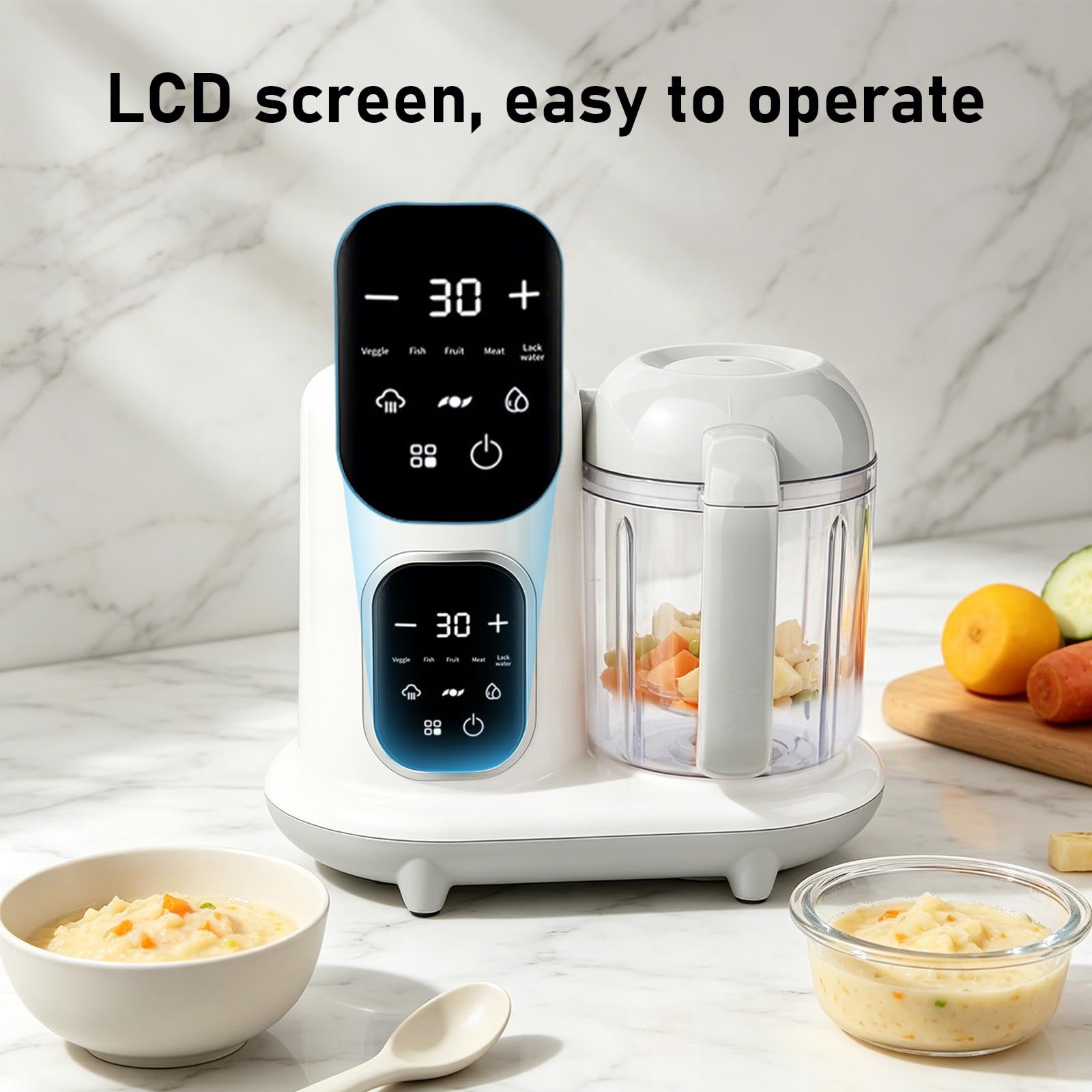 Robot de cocina batidora bebe con cesta de vapor,Robot multifunción para