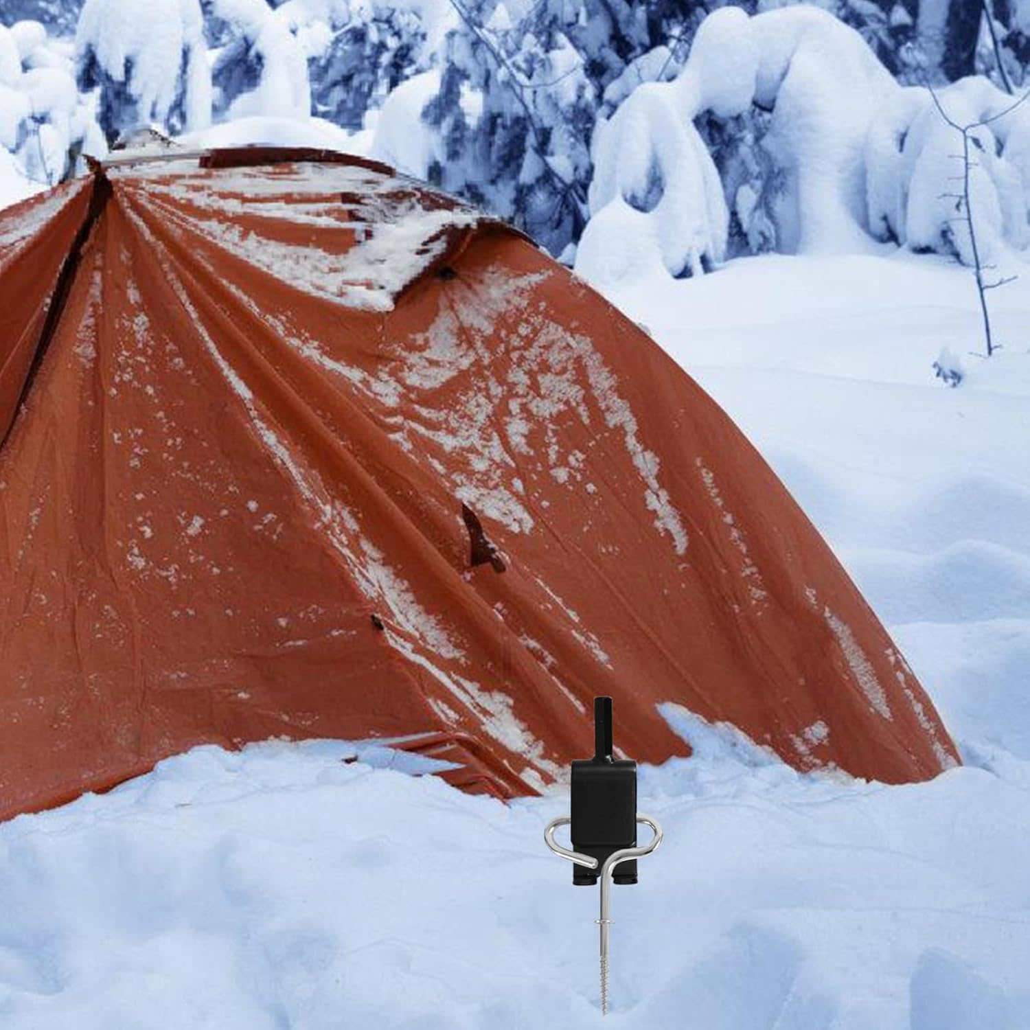 Electric Ice Auger Adapter for Ice Fishing with Drill Attachment Featuring Quick Installation for Outdoor Adventures and Camping