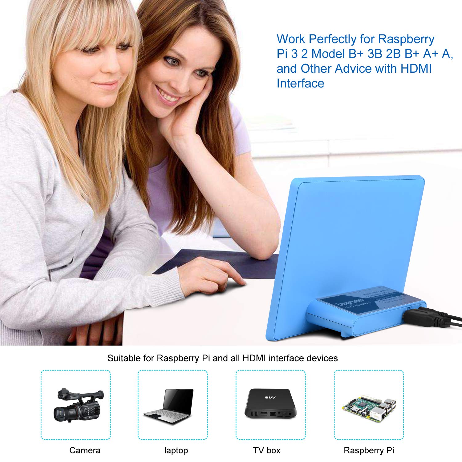 Buy tontec 7 inch touchscreen panel kit for at070tn90 raspberry pi lcd