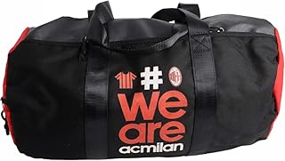 0901N|#Ac Milan Travel, Borsone Nessun Genere, Nero, S