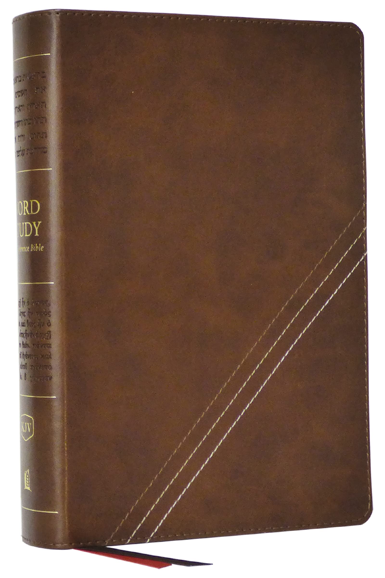 KJV Word Study Reference Bible Leathersoft Brown  by Thomas Nelson LEATHER-BOUND