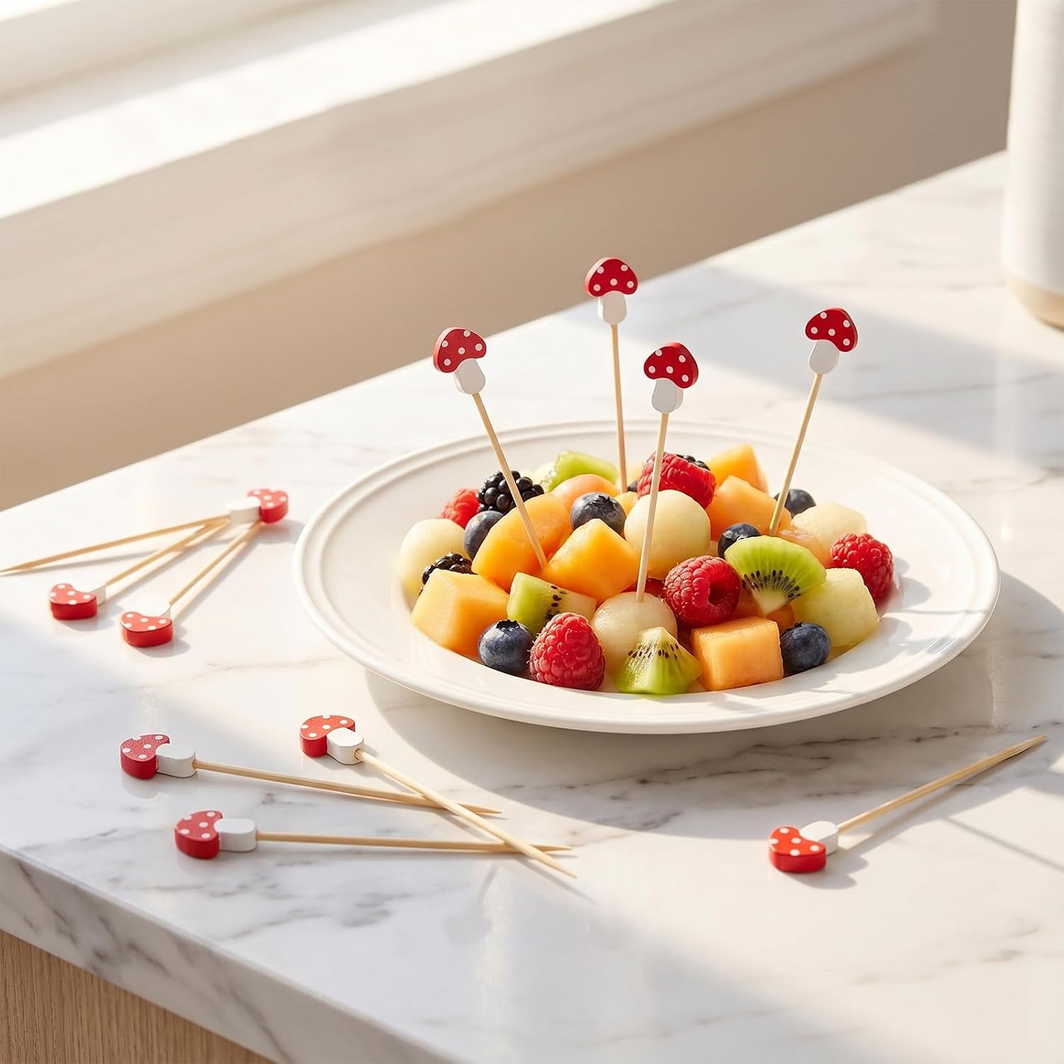 100 PCS Party Picks for Appetizers, 5-Inch Cocktail Picks for Drinks