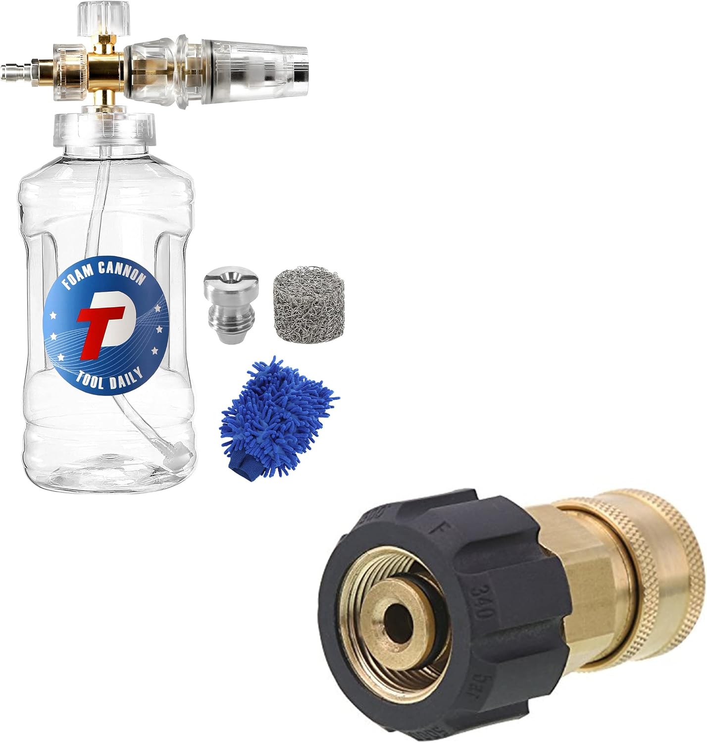 Tool Daily Foam Cannon, Quick Connect Socket for Pressure