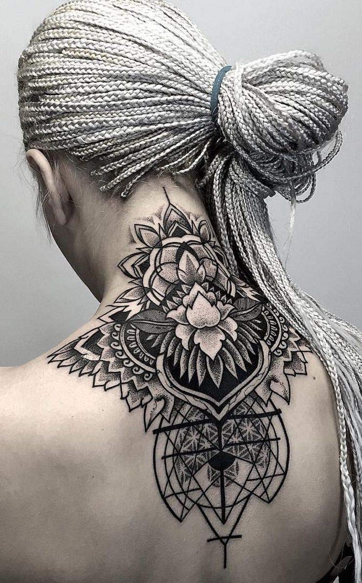 Extra Large Temporary Floral Tattoos Adults for Women Temporary Neck Long Lasting Temp Realistic Fake Unique Tattoo Mandala Body flowers Sticker Women Real Looking Fake Tatoos (30x26cm(11.81x10.24in)) : Beauty & Personal Care