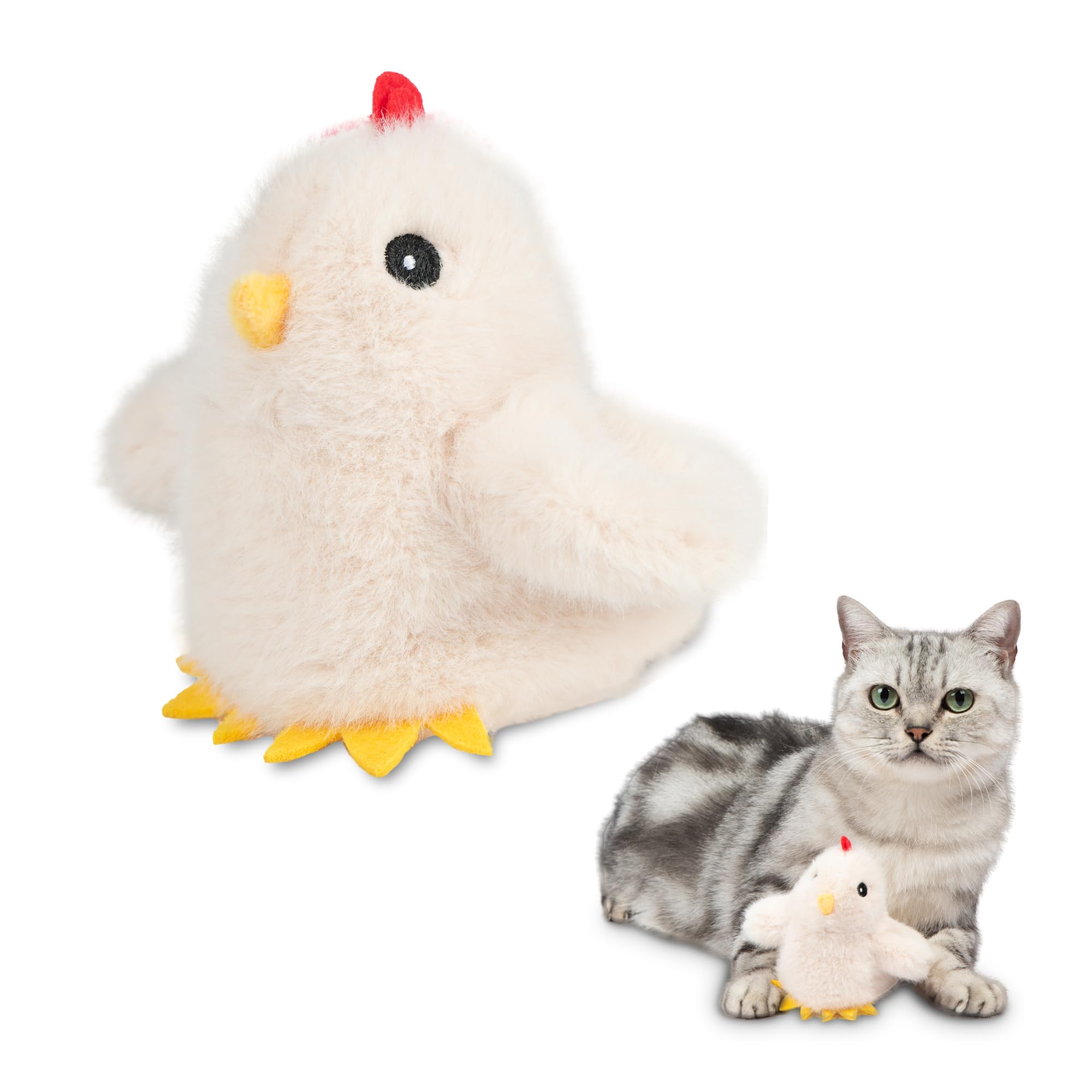 Catify Flapping Duckling Chick Bird Cat Toy