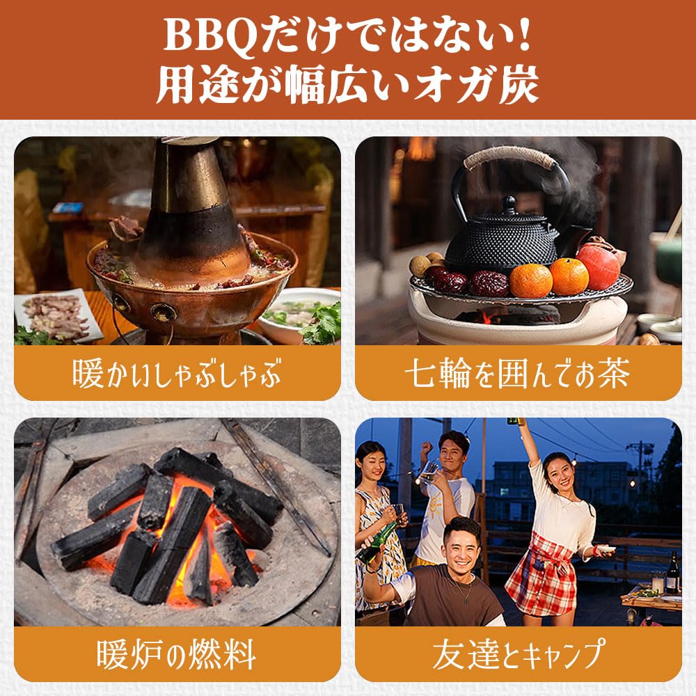Amazon.co.jp: オガ炭 おが炭 木炭 30KG 長い燃焼時間 業務用 煙無し