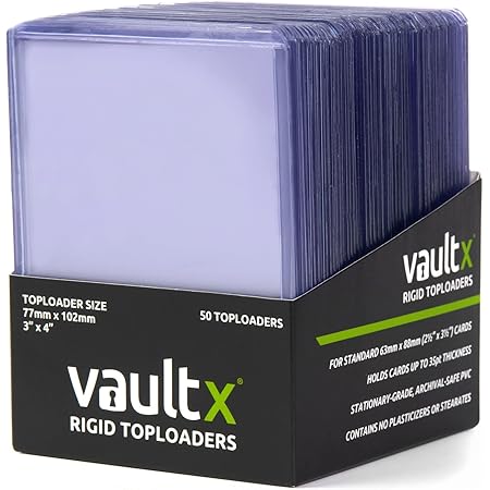 100 Pack Of 35pt Top Loaders - Perfect Fit For Standard Trading Cards 3x4 Inch
