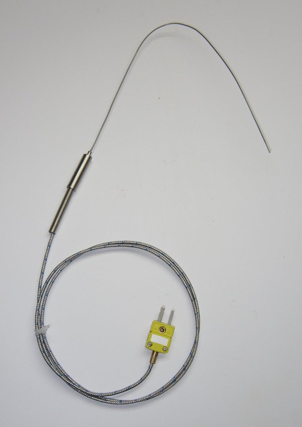 Flexible Ultra Thin Stainless Steel K-Type Thermocouple Sensor Probe 1mm 0.039 inch Diameter SSP-1-150