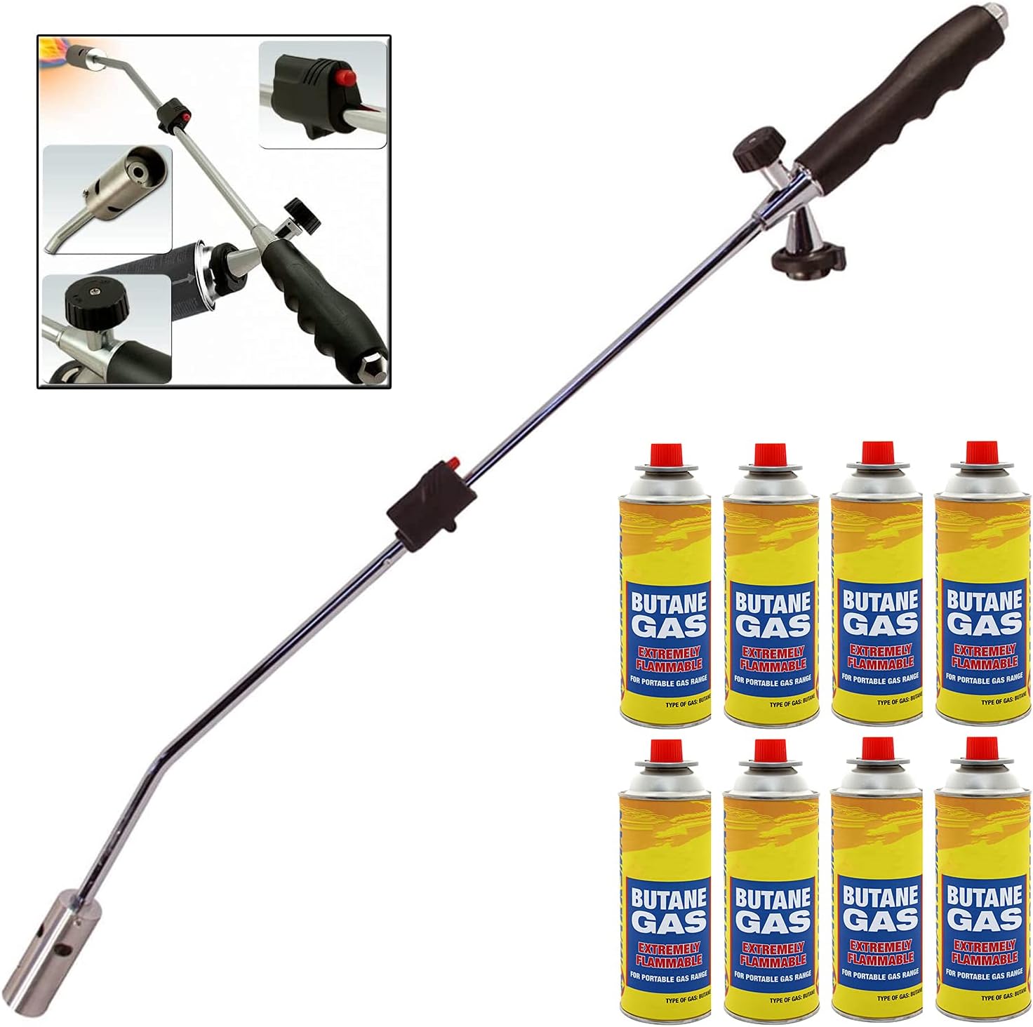 GREEN HAVEN Gas Powered Weed Burner with Auto Ignition Weed Burner