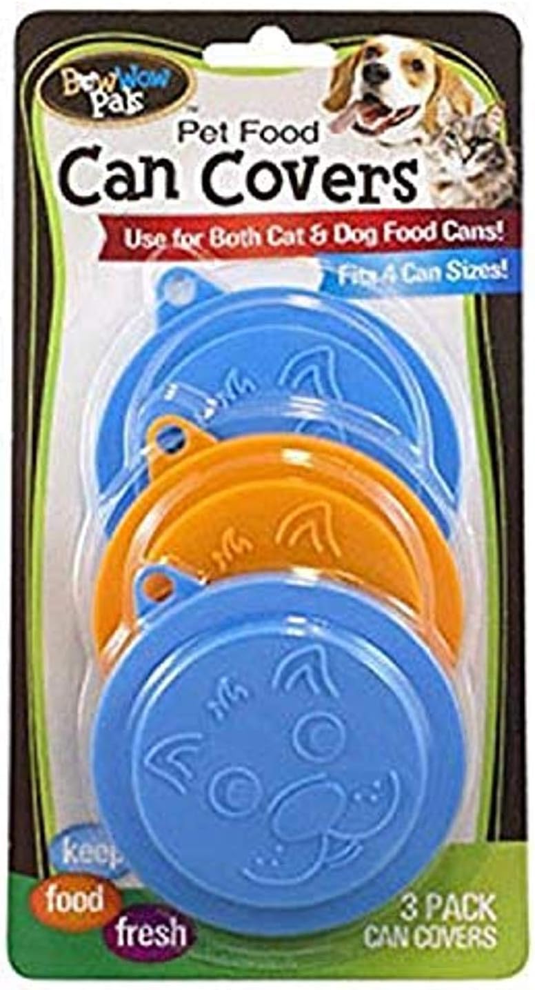 Bow Wow Pet Food Can Covers, 3Pack Pet Food Storage