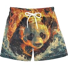 Boys' Fire Water PandaQuick Dry Beach Swim Trunk Board Shorts