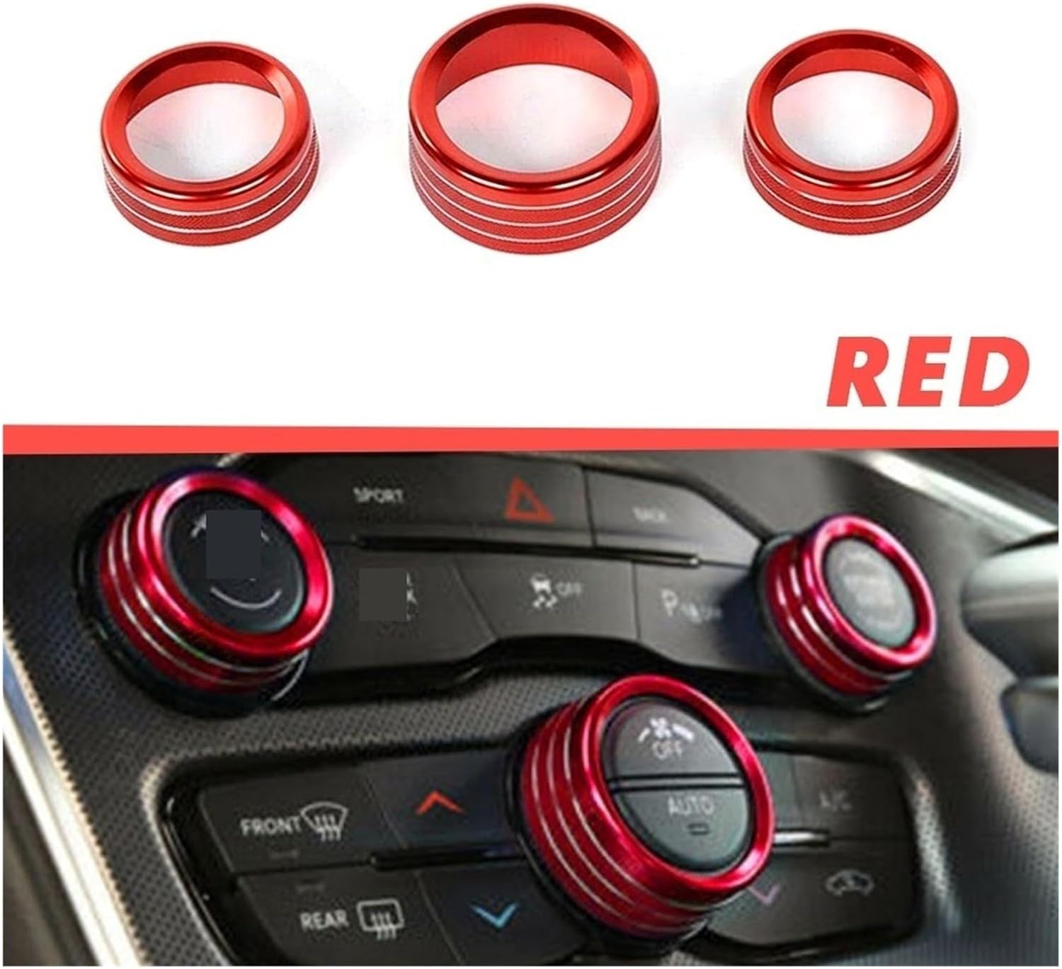 VEADONS AC Knob Replacement | Compatible With Jeep Grand Cherokee 2014-2021