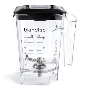 Blendtec Mini WildSide 46 oz Five Sided Personalized Blender Jar Vented Latching Lid BPA-free Clear