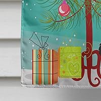 Vista 373 de Caroline's Treasures BB4243GF Bandera de jardín con texto en inglés «Merry Christmas» con texto en inglés «Merry Christmas», bandera decorativa