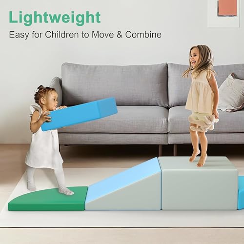 Miniatura 8 de GUINGFUN Juguetes de escalada de 5 piezas para niños pequeños de 1 a 3, habilidades motoras, juguetes de ejercicio en interiores para niños