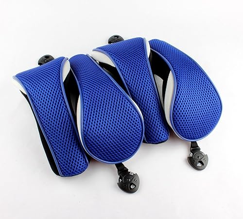 Miniatura 7 de 4 fundas híbridas de neopreno grueso para palos de golf con etiquetas intercambiables para números