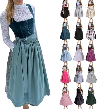 German Dirndl Dress for Women Oktoberfest Costumes Dress Up Outfits Carnival Festival Traditional Bavarian Outfits