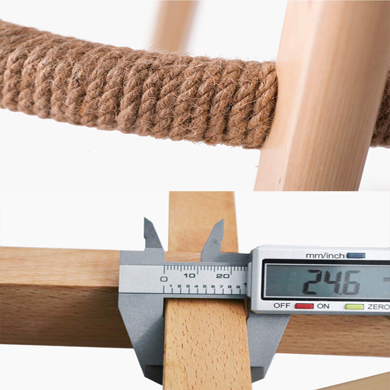 Krukken Draaibare Massief Houten Barstoel Moderne Eenvoud Barkruk Linnen Kussen Stevige Benen Antislip Voetkussen Belasting 150kg(Kleur:Beige) Interesting