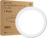 Vista 23 de Lámpara de Techo de Montaje Empotrado de 5.4" Regulable con ETL CERT, 8W 5000K Luces de Techo LED Blancas Ultra Delgadas Redondas para Dormitorio