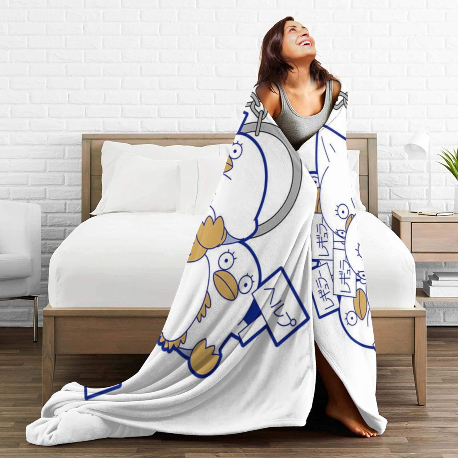 Amazon｜毛布 銀魂 エリザベス ブランケット 厚手 フランネル ふわふわ