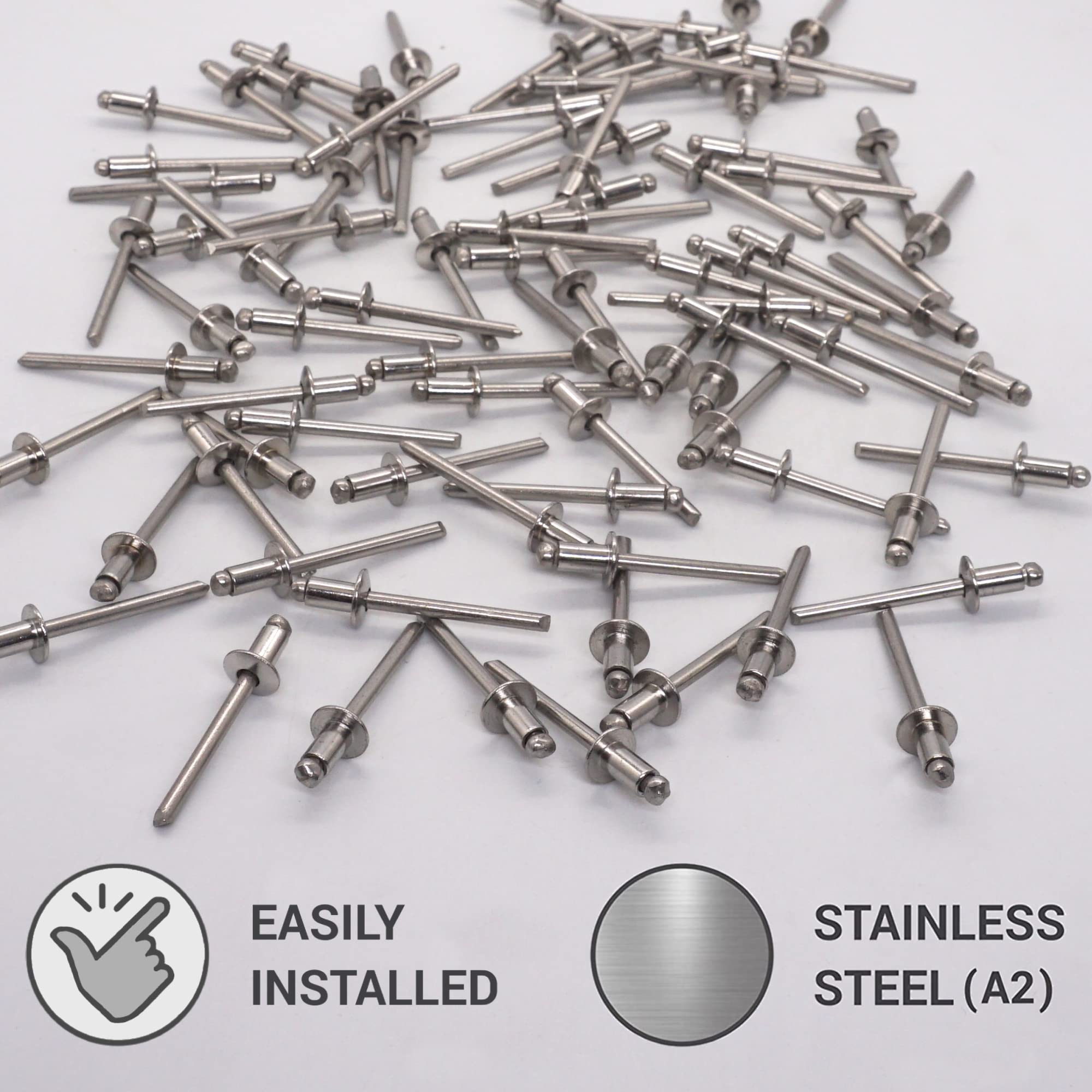 25 Rivetti Inox / Inox A Testa Piatta 4,8 X 8 Mm | Leroy Merlin - Foto 4