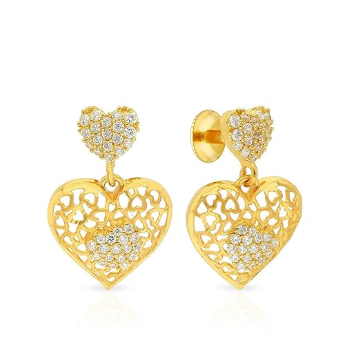 22 KT (916) purity Yellow Gold Malabar Gold Earring STGEDZRURGU598 for Women