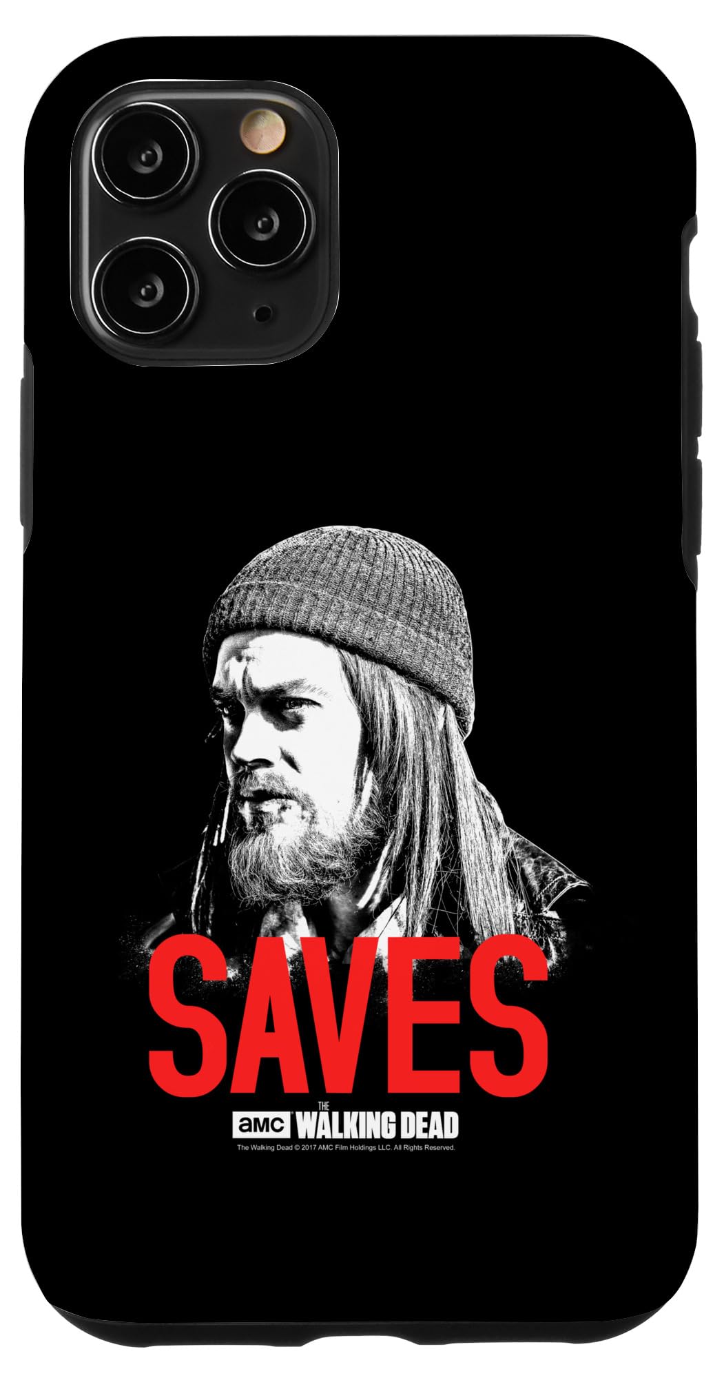 Coque iPhone 11 Pro Jésus Sauve TWD en silicone noir - 4