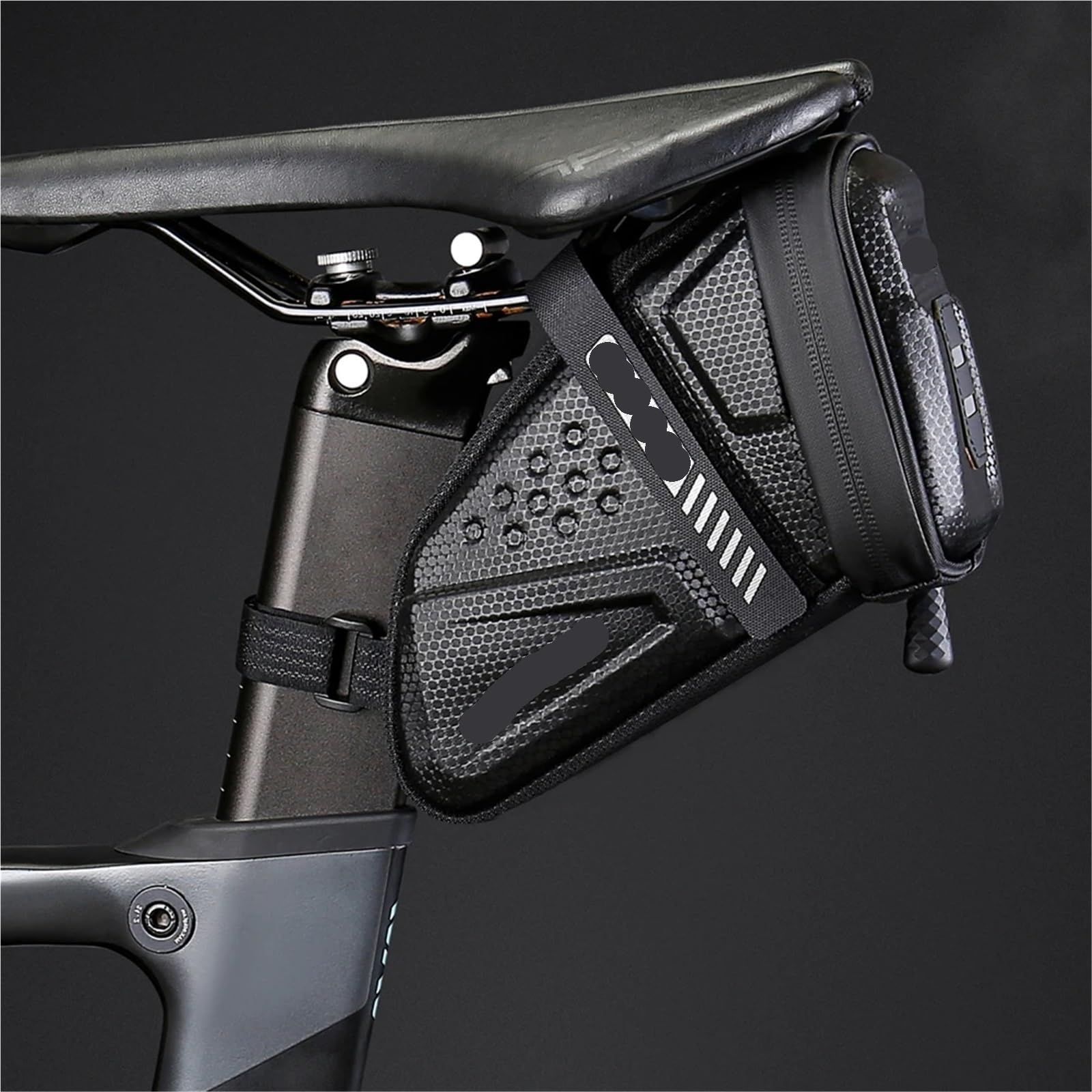 Borsa Da Sella Bici Borsa da sella for bicicletta 1 litro, borsa di grande capacità, riflettente in EVA la guida all'aperto