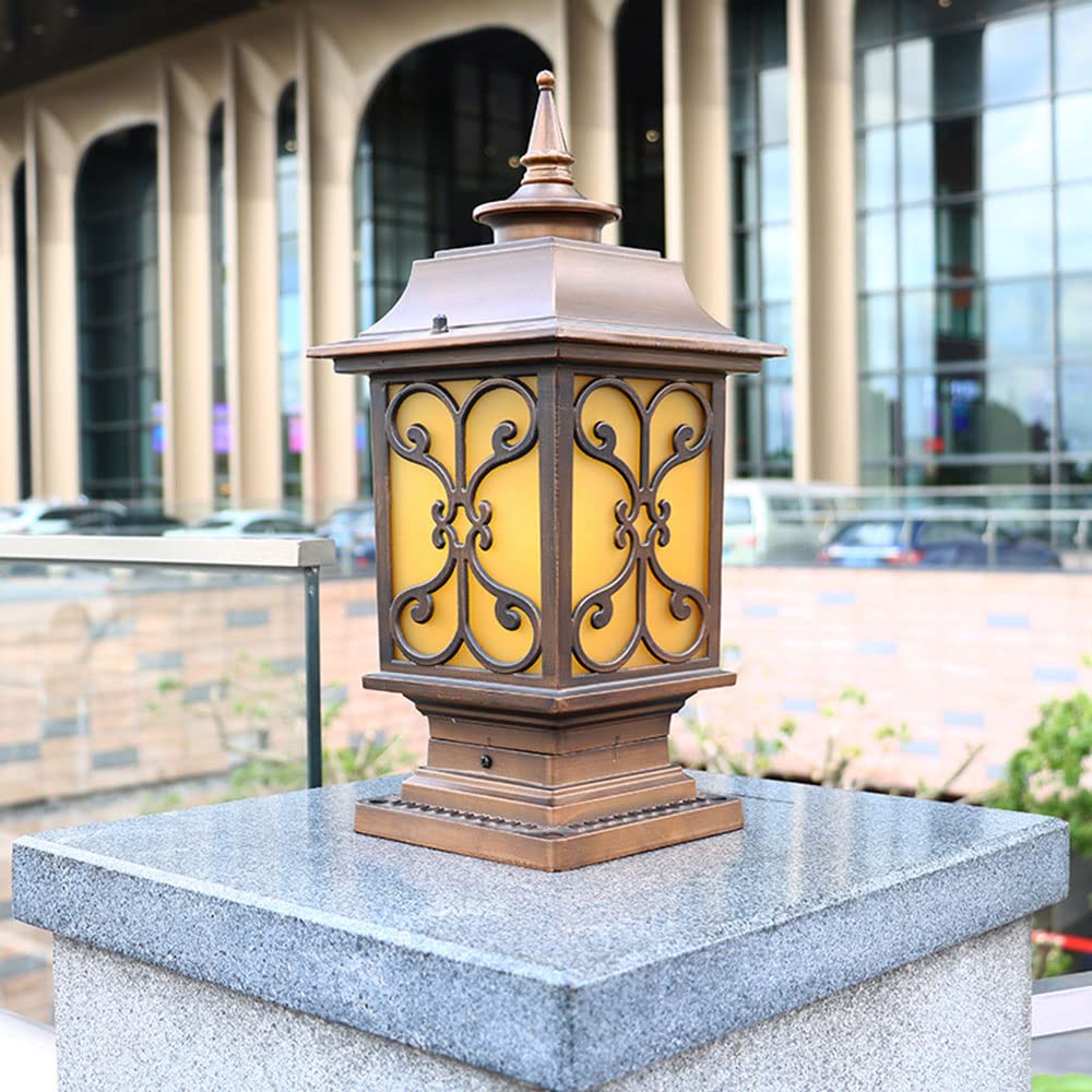 CHENKUI Oświetlenie Na Słupie Ogrodzeniowym Zewnętrzne Oświetlenie Na Słupie IP54 Wodoodporna Lampa Kolumnowa Do Montażu Na Molo Z Oświetleniem Reflektorów Do Montażu Na Molo Ścieżka Chodnika Trawnik