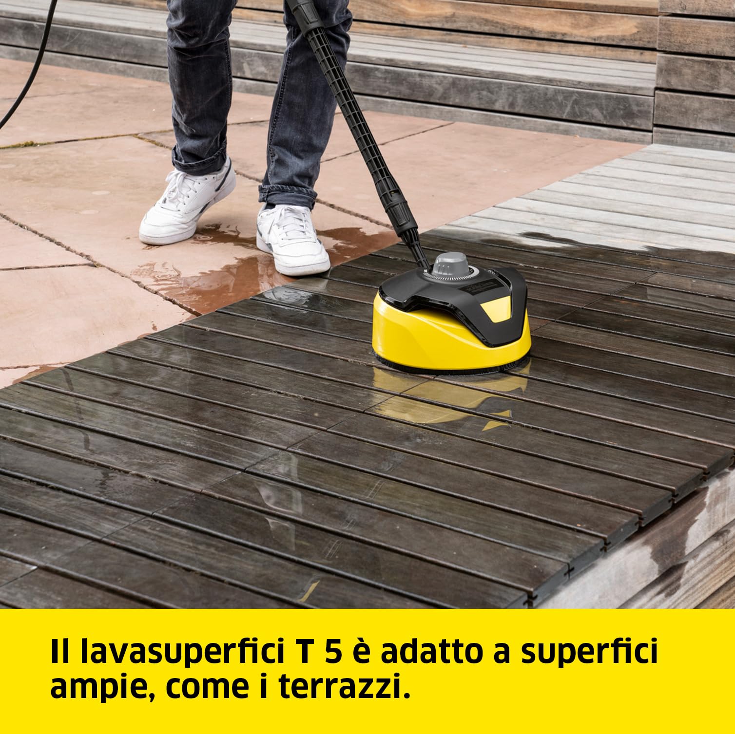 Kärcher Idropulitrice K 4 Universal Edition T5, 130 bar, 420 l/h, 30 m²/h, Filtro Acqua Premontato, Tubo, Pistola, Doppia Lancia, Lavasuperfici T5