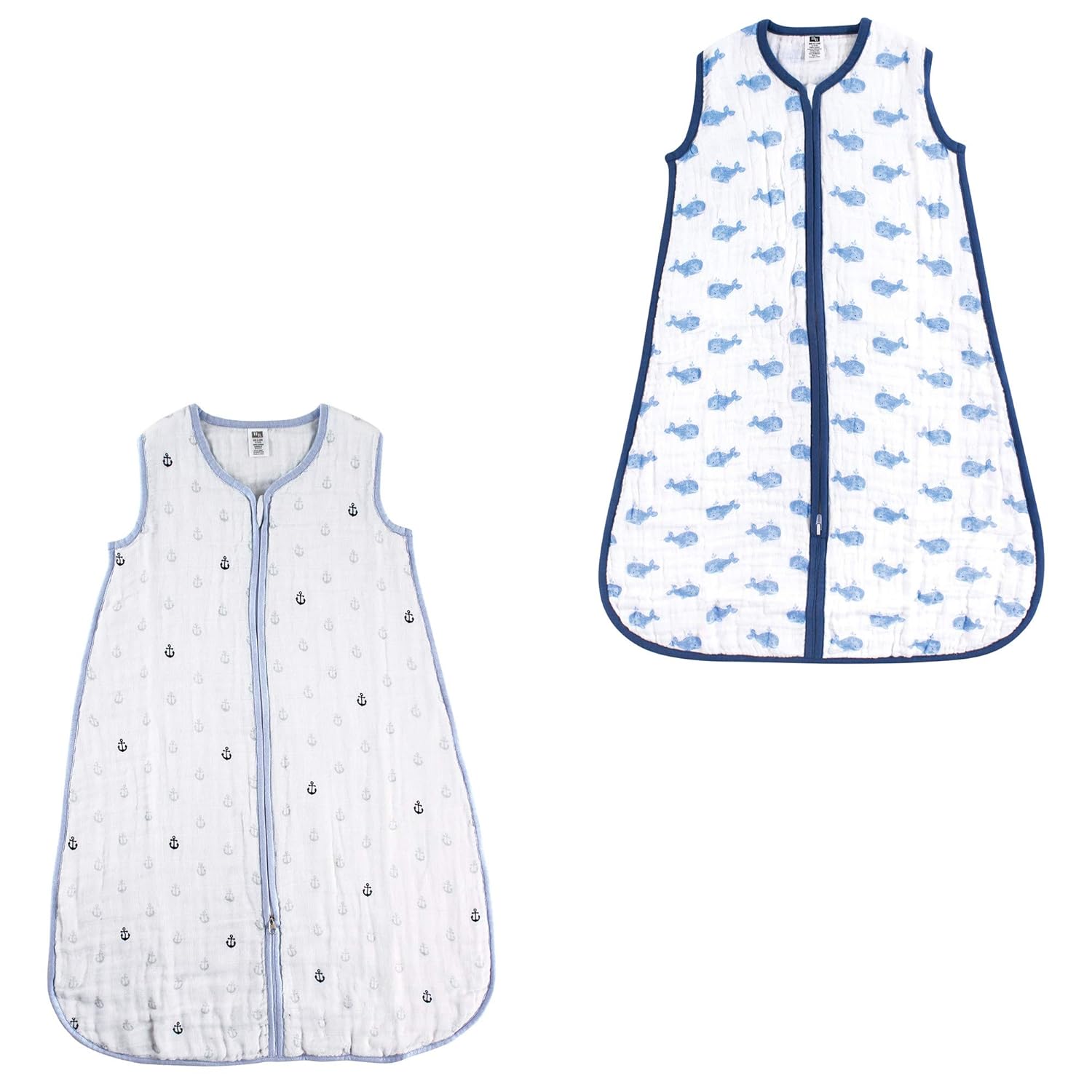 Hudson Baby Unisex Muslin Cotton Sleeveless Wearable Sleeping Bag, Sack, Blanket, Dream Catcher/Pink Sheep Muslin 2-Pack, 18-24 Months