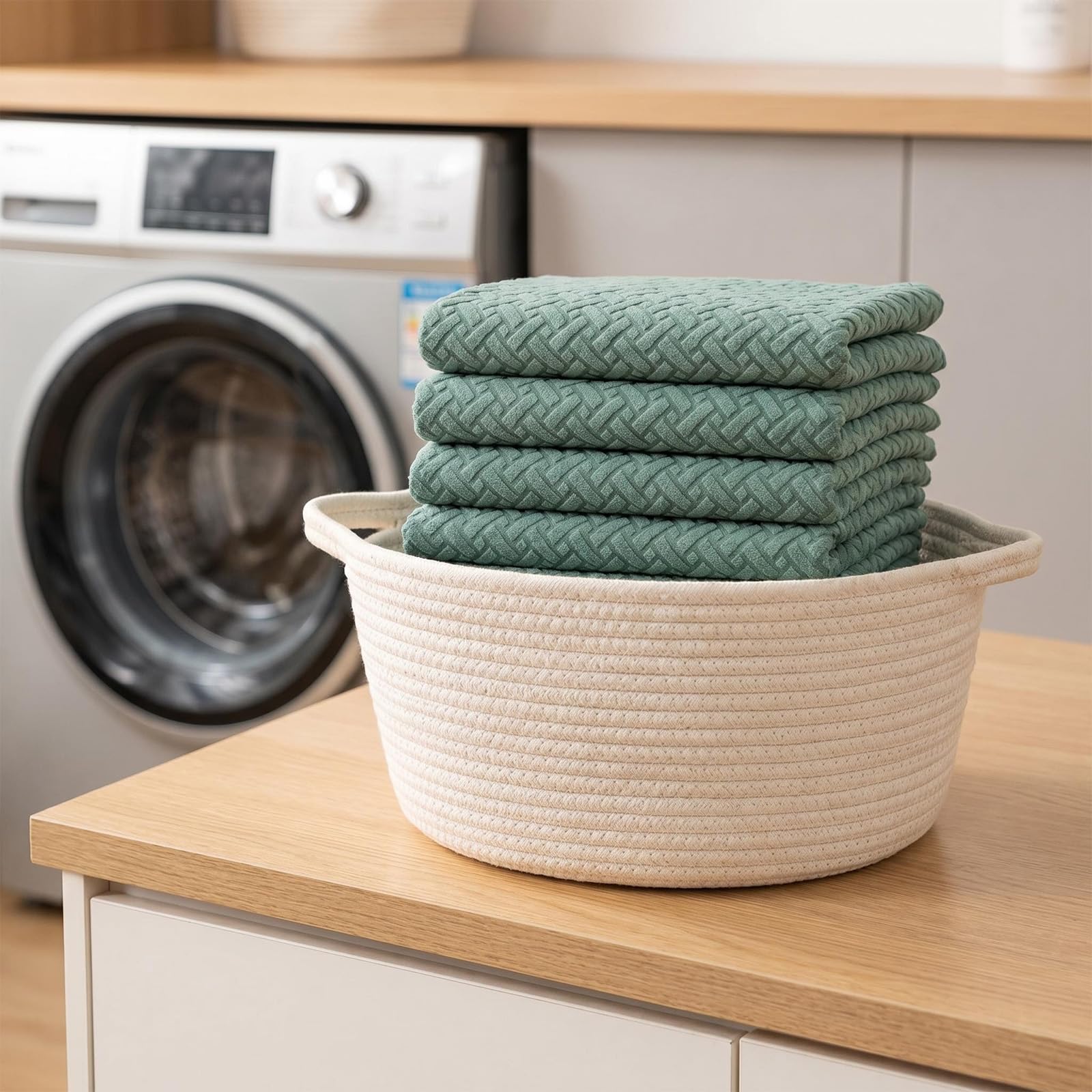 Idrorepellente Twill Jacquard Elasticizzato Sala da Pranzo Sedia Slipcovers Decorazioni per la casa,Coprisedie per Sala da Pranzo Ristorante Cerimonia dell'hotel (Matcha Verde,6 Pezzi)