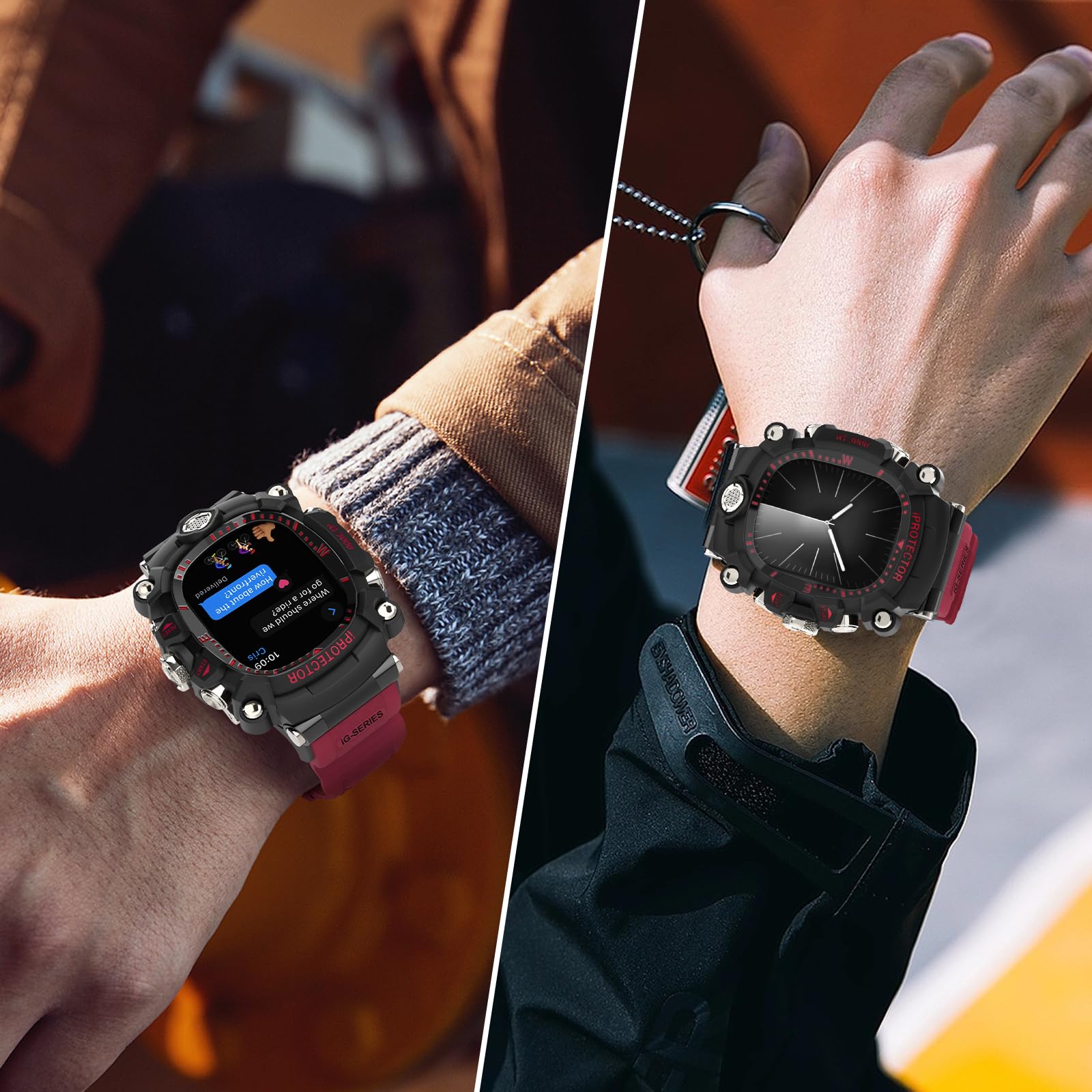 Amazon.co.jp: YiMingSun iG-3000 改良された時計ケース、Apple Watch