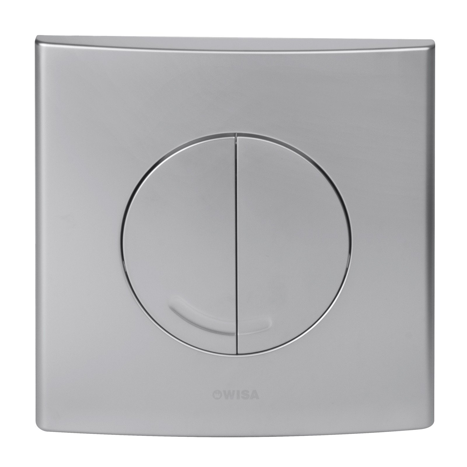 Plaque de commande WC Argos DF chrome mat pour rénovation salle de bain