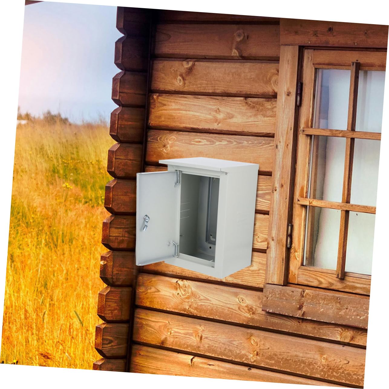 Operitacx Scatola Elettrica per Esterni Alluminio Controllo Elettrico Montata Muro Elettrica per Installazioni Outdoor
