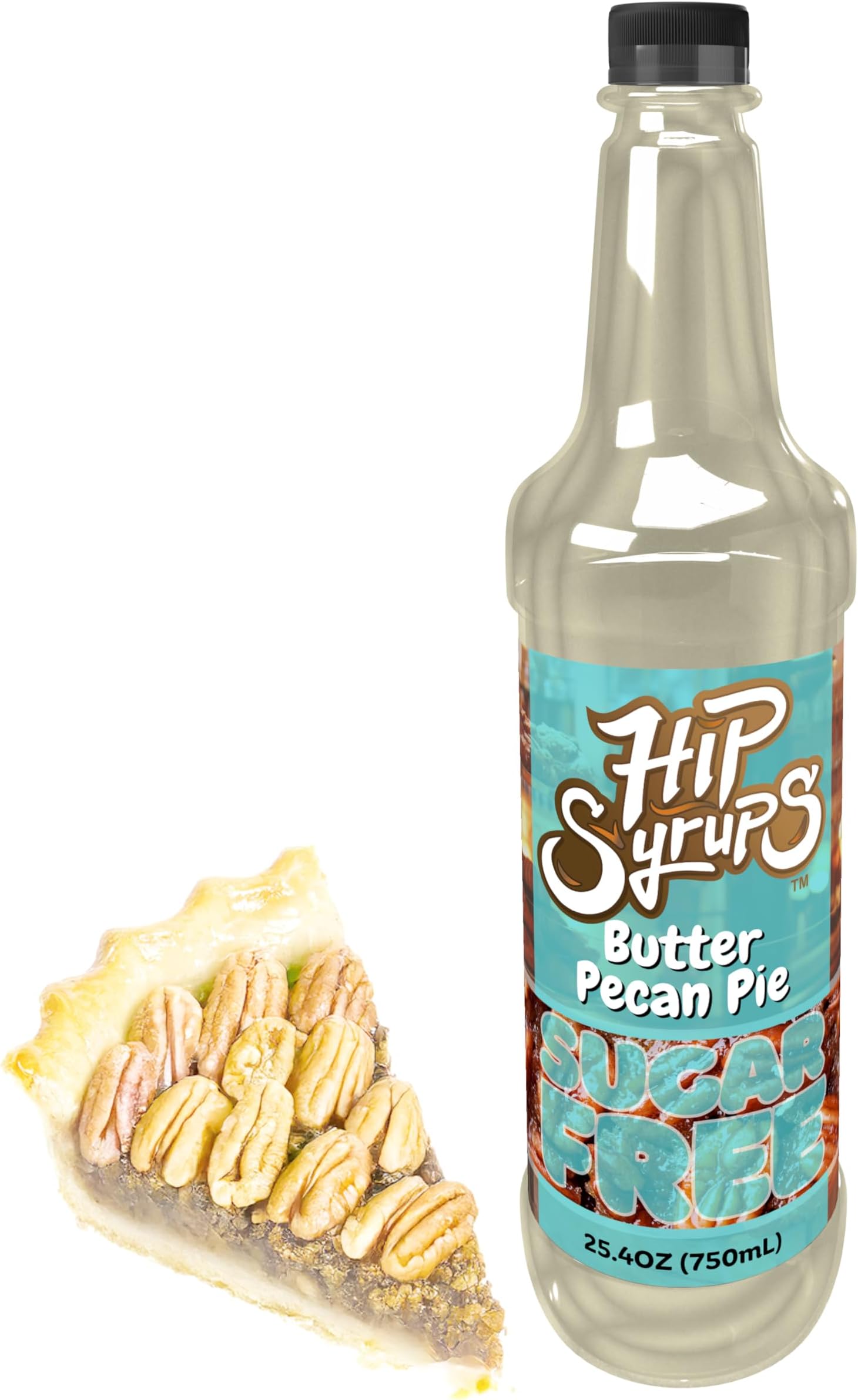 Butter Pecan Pie Sugar Free Simple Syrup Designed for Coffee, Hot Cocoa, Butter Pecan Pie Flavoring, Zero Calorie Flavoring, Keto Friendly, Sugar Free