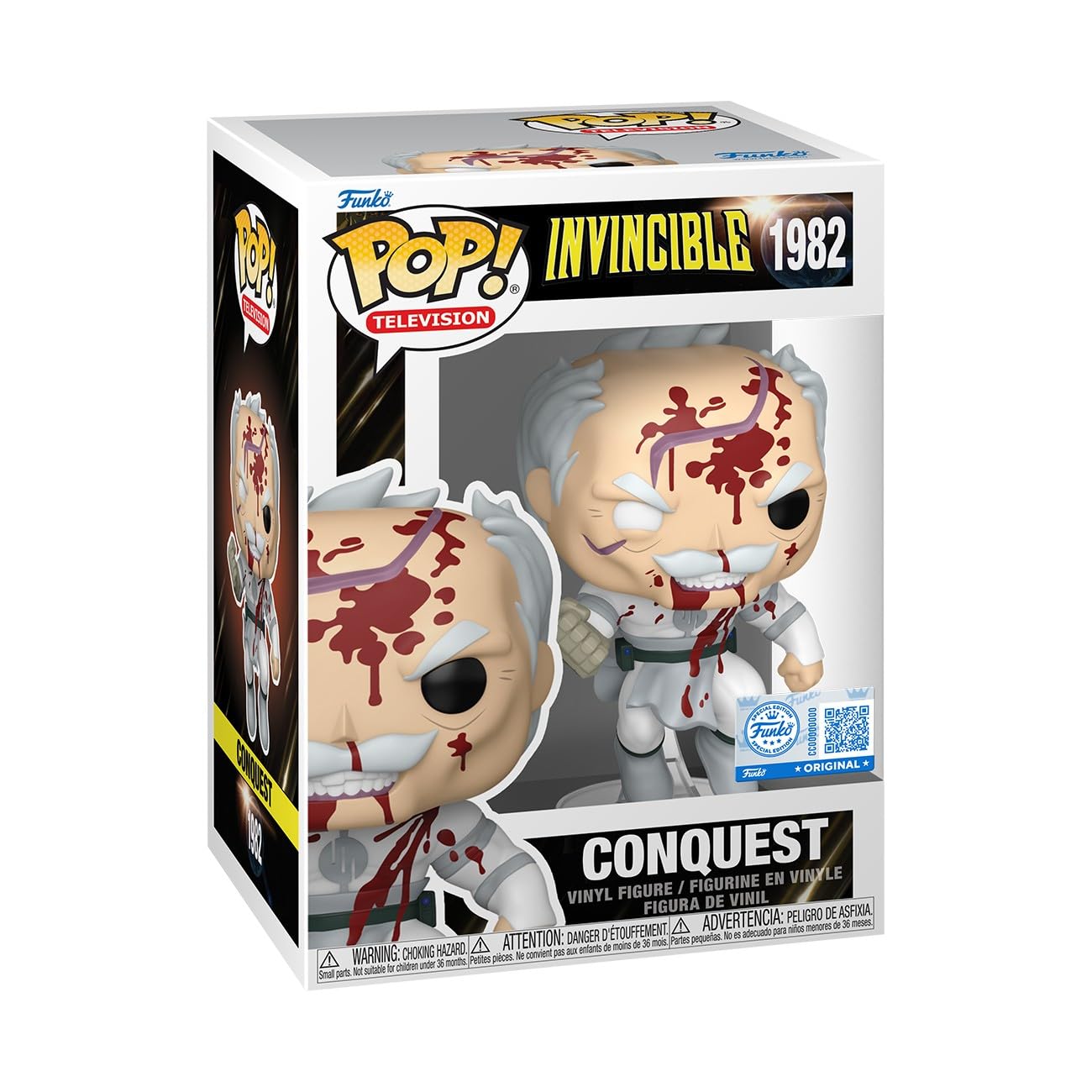 Pop! TV: Invincible - Conquest (Bloody), Amazon Exclusive | Collectable Vinyl Figure, Gif…