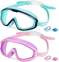 Vista 8 de Freela Gafas de natación transparentes para niños de 3 a 15 años, antiniebla, sin fugas, para piscina, playa, natación