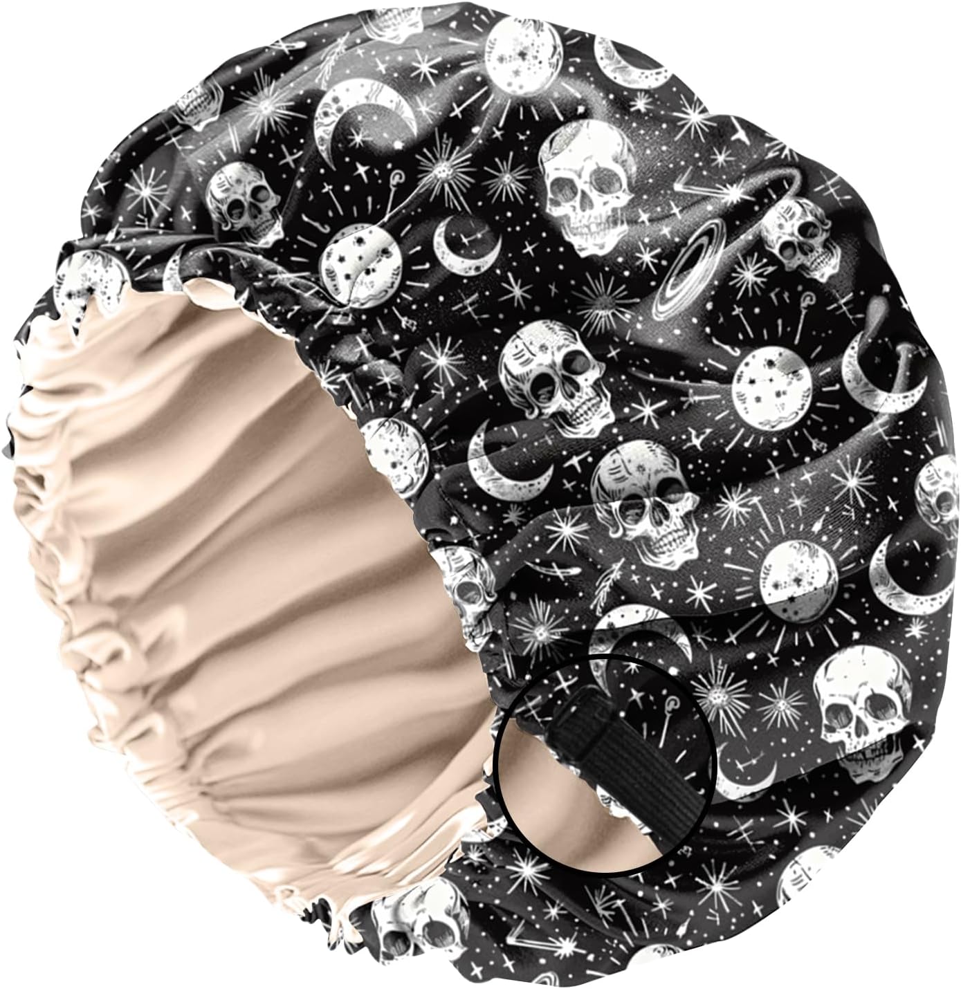 Satin Hair Bonnet Silk Bonnet for Sleeping Double Layer Elastic Adjustable Reusable Cute Aesthetic for Women Girls