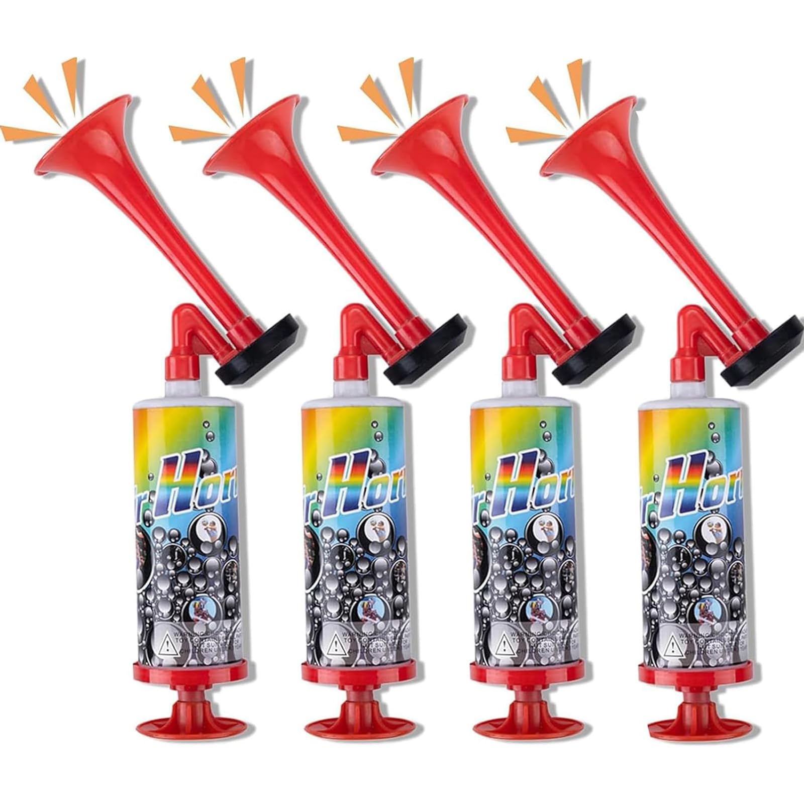 4 Pack Air Horn Loud Air Horn Handheld, Portable Airhorn Noise Maker, Durable Air Horns Signal Device for Sports Events, Boating and Outdoor