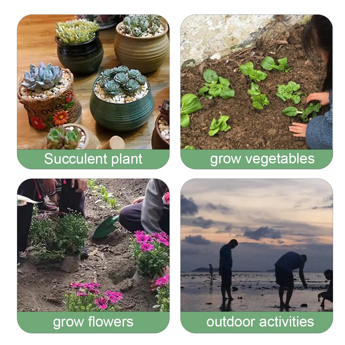 Set Giardinaggio 9 Pezzi Con Borsa - Attrezzi Con Impugnatura Ergonomica - Foto 3