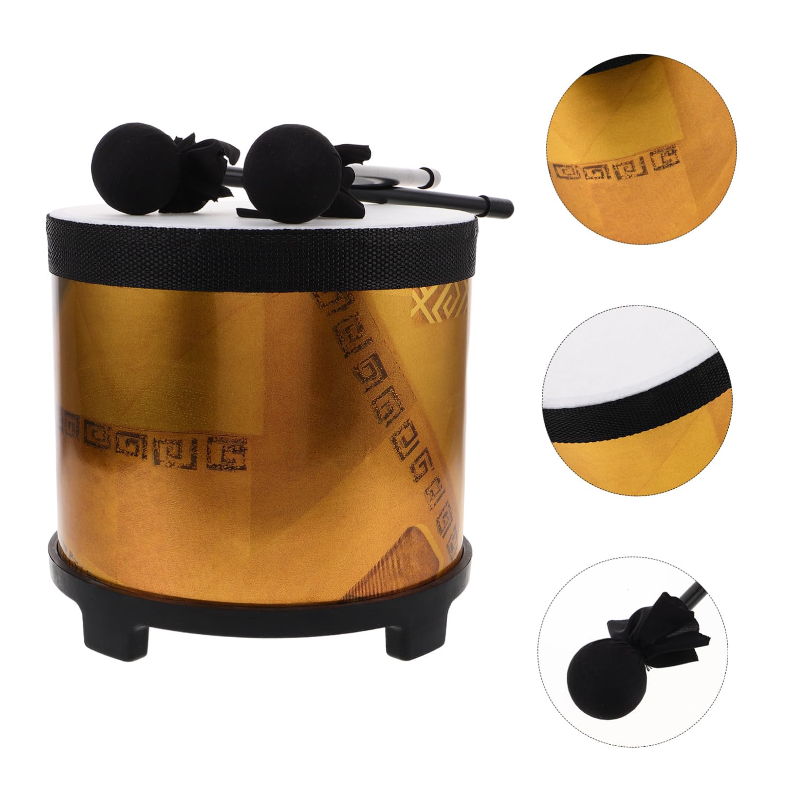 UPKOCH Tamburo Tom Mano per Ragazzo Ragazza Ragazza Strumento Orff per Educazione Musicale Precoce Include Mazza Giocattolo Percussione per Casa e Scuola Materna