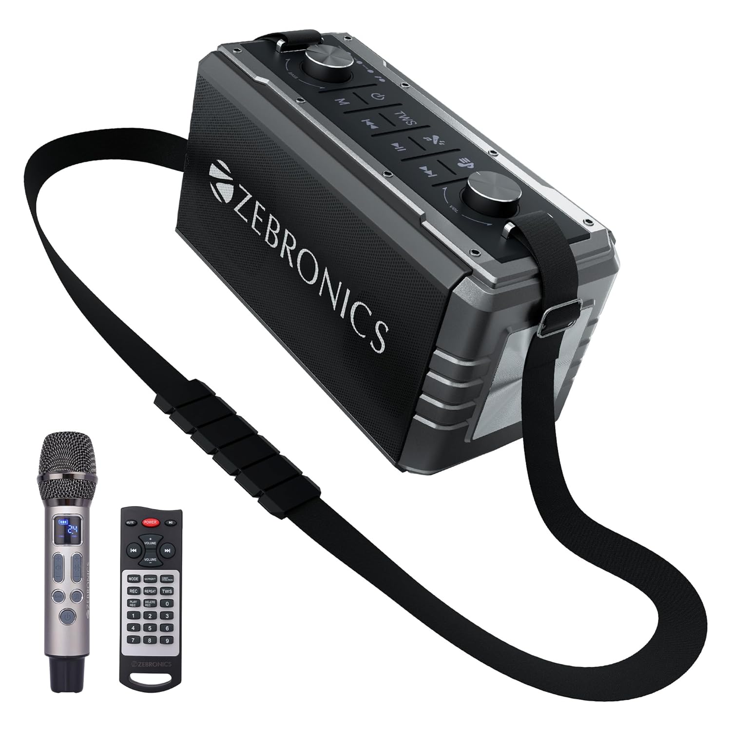 ZEBRONICS Music Bomb 2 Party Speaker with 80W, Supports Bluetooth, 10h