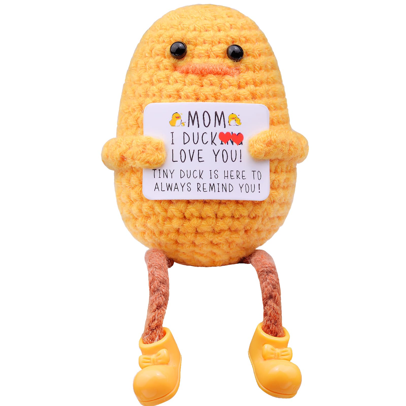 Mwmoeen Pocket Hug Positive Blume, Kreative Gehäkelte Glücks