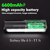 Vista 4 de Luces de bicicleta para conducción nocturna recargables de 9500 lúmenes, luces delanteras y traseras recargables, 5 modos ajustables, 5 faros