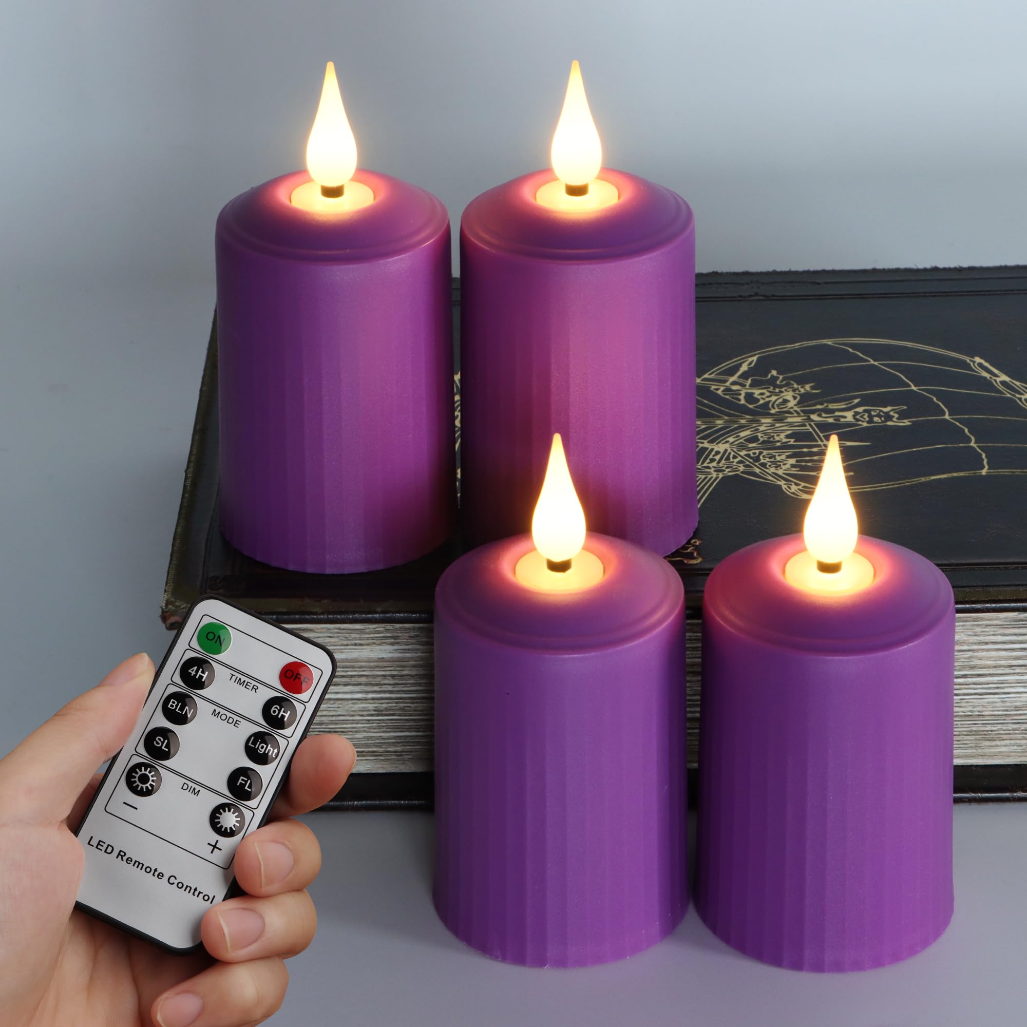 Led Teelichter Mit Timer FREEPOWER LED-Kerzen Set – 4er Pack Mit Timer ...