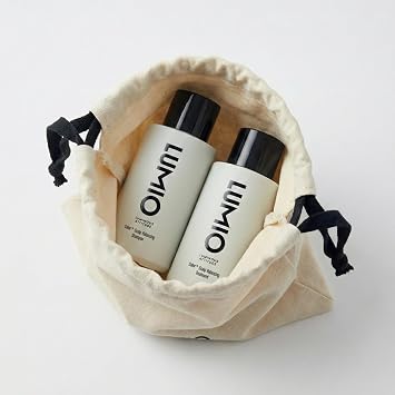 LUMIO Color+ Scalp Shampoo & Treatment Travel Set 50ml x2 with Pouch | Korean Scalp-First System for Damaged Color-Treated Hair | Professional Salon Formula, Sulfate-Free, Low pH