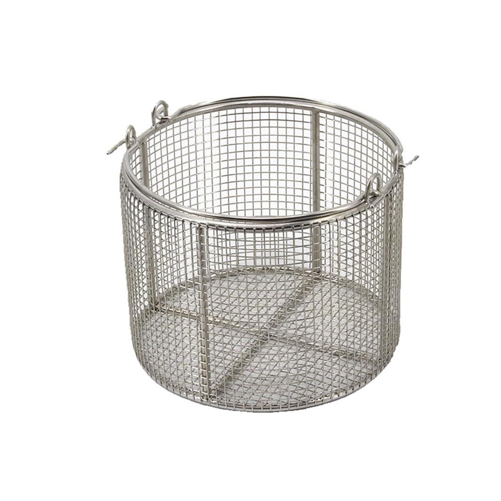 Cestello inox 304 for sterilizzazione strumenti con manico retraibile